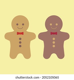 Clip Art Of Simple And Cute Gingerbread