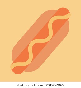 Clip Art Of Simple And Cute Hot Dog