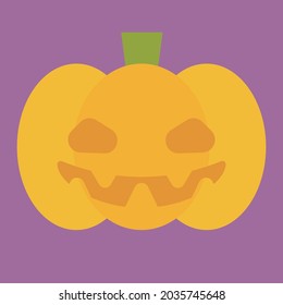 Clip Art Of Simple And Cute Jack-o-lantern