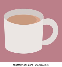 Clip Art Of Simple And Cute Milk Coffee