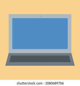 Videokunst eines einfachen und scharfen Notebook-Computers