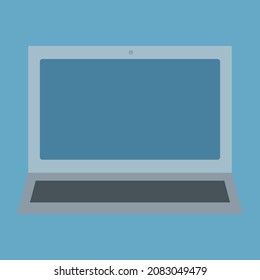 Clip Art Of A Simple And Cute Notebook Computer
