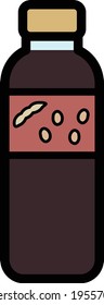 Clip art of simple and cute soy sauce