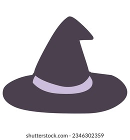 Clip art of simple deformed witch's hat
