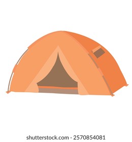 Clip art of simple dome camping tent