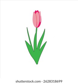 Clip art of a simple flower. 