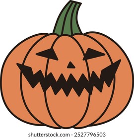 Clip-art de jack-o-lantern simples