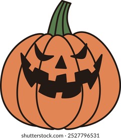 Clip-art de jack-o-lantern simples