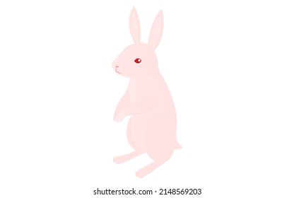 Clip art of simple rabbit