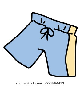 Clip art of simple sea pants