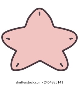 Clip art of simple silhouette in the shape of a cute human figure
