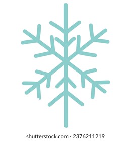 Clip art of simple snowflake