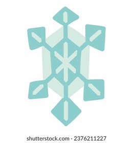 Clip art of simple snowflake