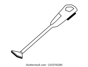 Clip Art Of Simple Stick Vacuum Cleaner