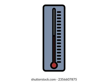 Clip art of simple thermometer