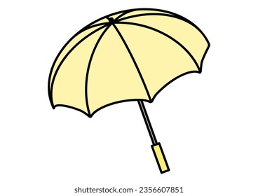 Clip art of simple umbrella