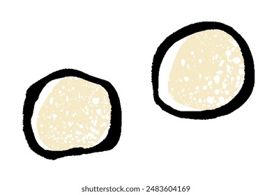 Clip arte de bola de nieve galleta de pincel táctil