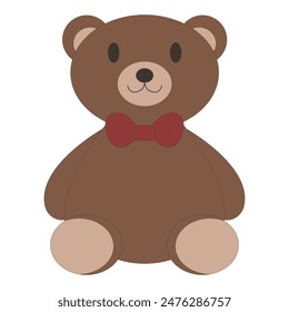 Clip art of stuffed bear, teddy bear, icon