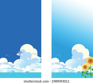 夏空 入道雲 のイラスト素材 画像 ベクター画像 Shutterstock