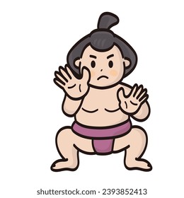 Clip Art von Sumo wrestler_Wrestler