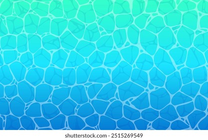Clip arte de la superficie del mar o piscina, patrón de agua, Ilustración vectorial
