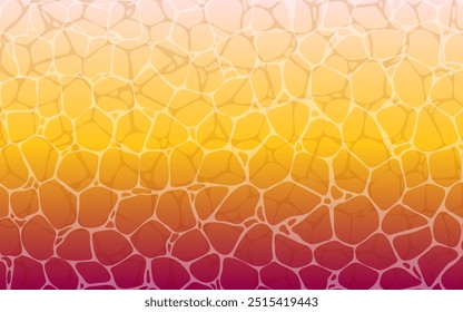 Clip art of surface of the sea or pool in the evening, water pattern, Vector Illustration