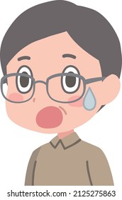 Imágenes prediseñadas de un hombre sorprendido de mediana edad