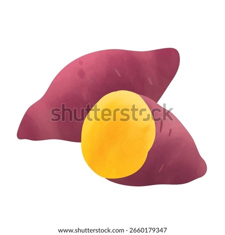 Clip art of sweet potato
