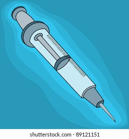 A clip art syringe icons background