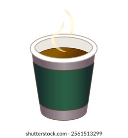 Clip art of take-out hot coffee