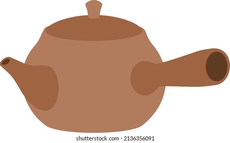 Clip art of teapot of Japanese tea