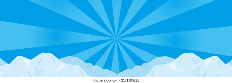 Clip art template of iceberg