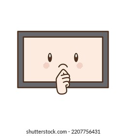 Clip art of Thinking TV
