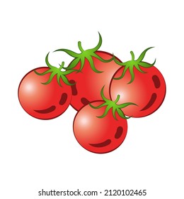 clip art of tomatoes with cartoon design,vector illustration