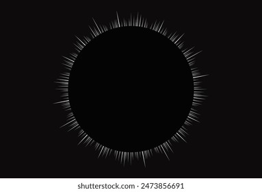 Clip art of total solar eclipse