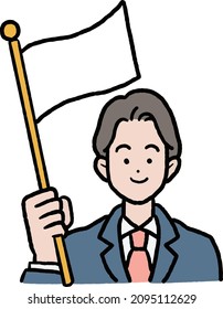 clip art of tour guide.