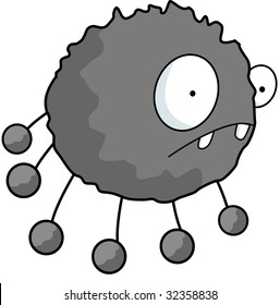clip art vector image of a spider