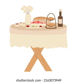 Clip art of a wooden signboard, camping, welcome to camping, vector illustration on a white background.