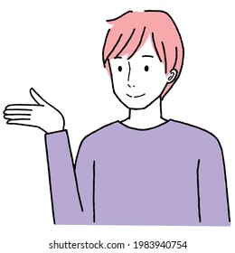 Imágenes prediseñadas de un joven haciendo una propuesta