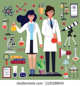 Clip arts of scientist