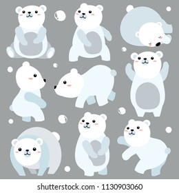 Clip arts of White bears