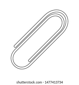 Clip black on a white background, vector illustration for design.