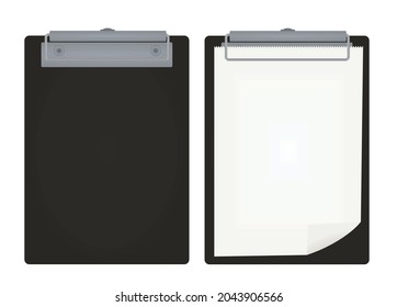 Clip board folder. vector illustration