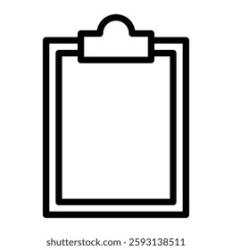 Clip Board Glyph Icon Design For Personal nad Commercial Use