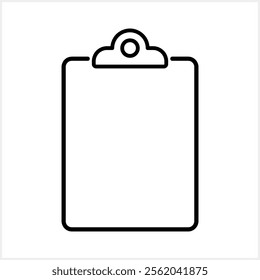 Clip board icon. Clipboard checklist. Quality Control stroke. Web icon. Vector stock illustration