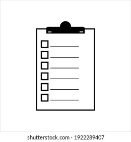 Clip board Icon design vector