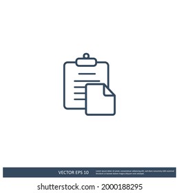 símbolo del icono de la tarjeta clip símbolo del vector ilustración de diseño simple