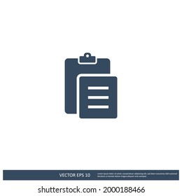 símbolo del icono de la tarjeta clip símbolo del vector ilustración de diseño simple