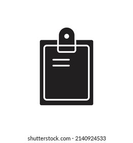 Símbolo de símbolo de iconos de la placa de clip vectores para web infográfica