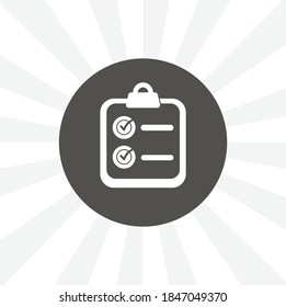 clip board isolated simple solid vector icon